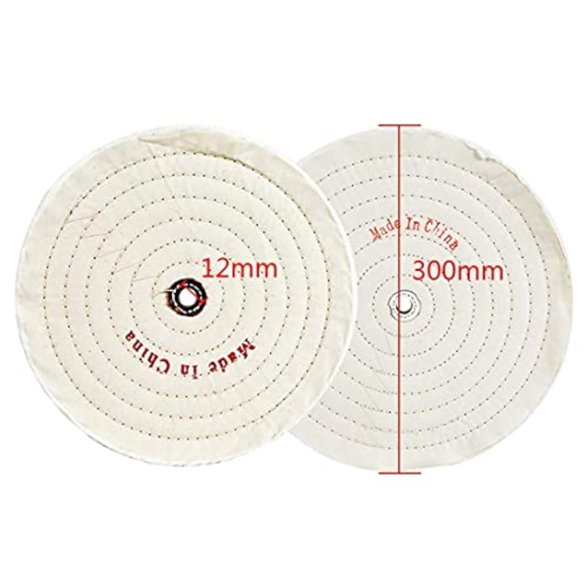 3X 6 Inch Buffing Wheel with Polishing Compound for Grinder